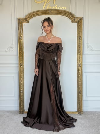 Rochii de seara - Rochie Rissa Brown