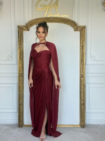 Rochii de seara - Rochie Rissia Bordo