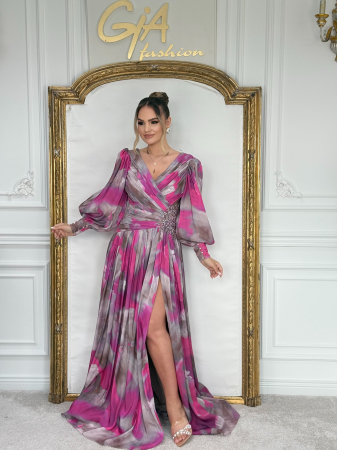 Rochie Rossia PINK GRAY [8]