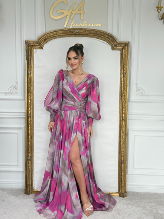 Rochie Rossia PINK GRAY [6]