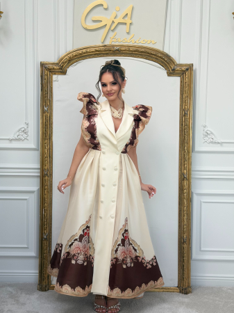 Rochii elegante - Rochie Serezy Crem
