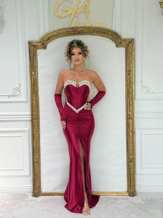 Rochii de seara - Rochie Sesella Bordo