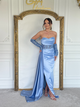 Rochie Shimmery Blue [4]