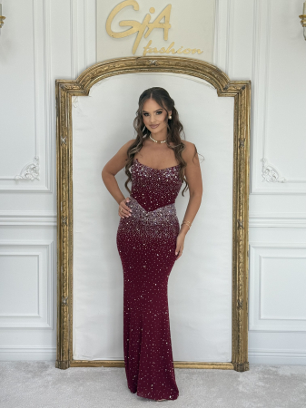 Rochii de seara - Rochie Tanissa Bordo