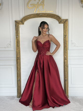 Rochii de seara - Rochie Tatenia Bordo