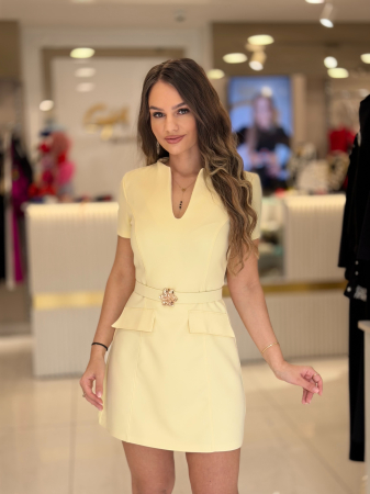 Rochii de zi - Rochie Tella Yellow