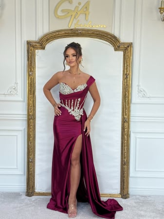 Rochii de seara - Rochie Tenessa Bordo