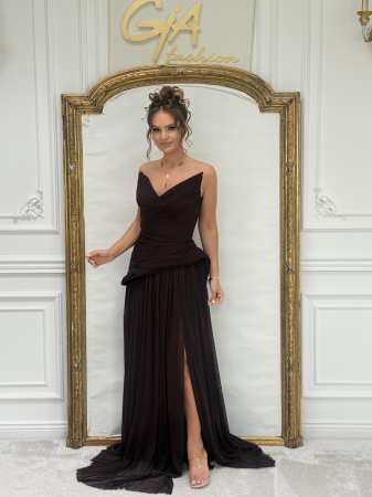 Rochii de seara - Rochie Tenessa Brown