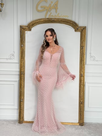 Rochii lungi - Rochie Zallezia Pink