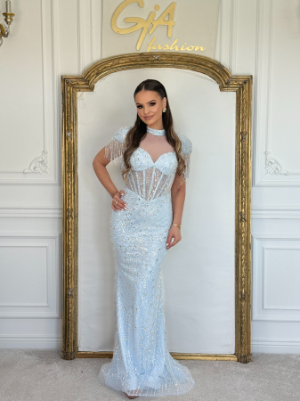 Rochii lungi - Rochie Zanella Blue