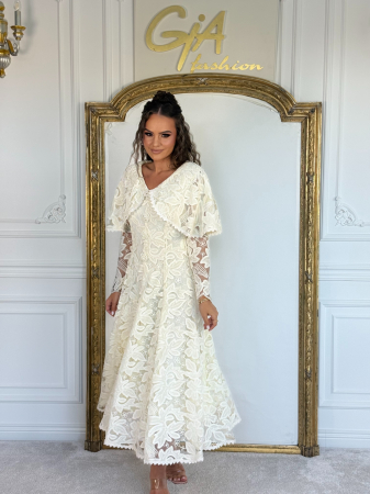 Rochii elegante - Rochie Zella Crem