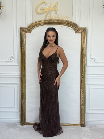 Rochii - Rochie Zellina Brown