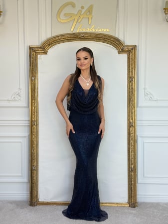 Rochii lungi - Rochie Zenay Blue
