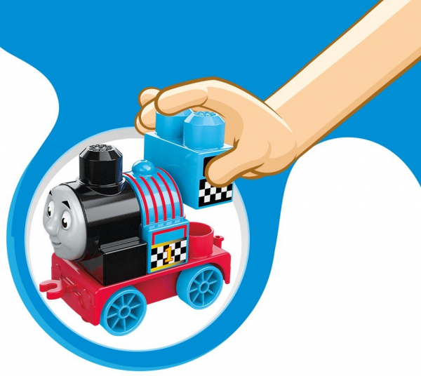 Set de joaca Mega Bloks Locomotiva Thomas vagon cursa de cale ferata [5]