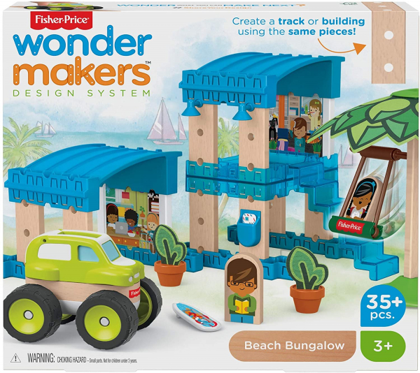 Set constuctie Fisher-Price Wonder Makers Beach Bungalow 35 piese [2]