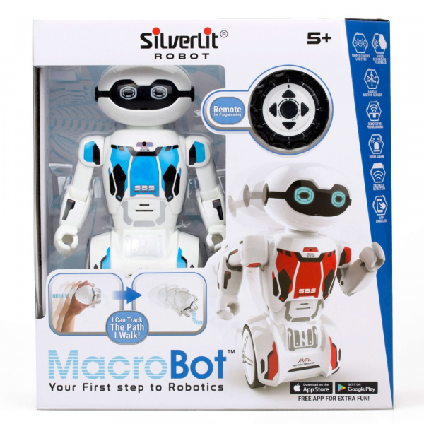 Robot programabil Silverlit Macrobot, telecomanda, albastru [1]