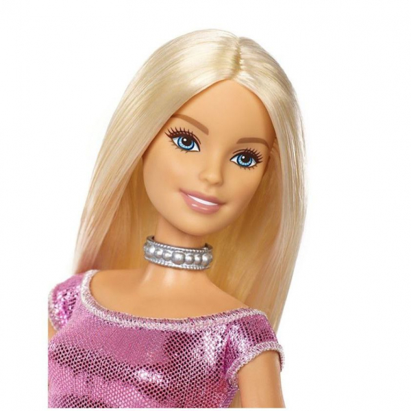 Papusa Mattel Barbie Editie Aniversara Birthday Wishes in rochie roz cu o cutie de cadou [5]