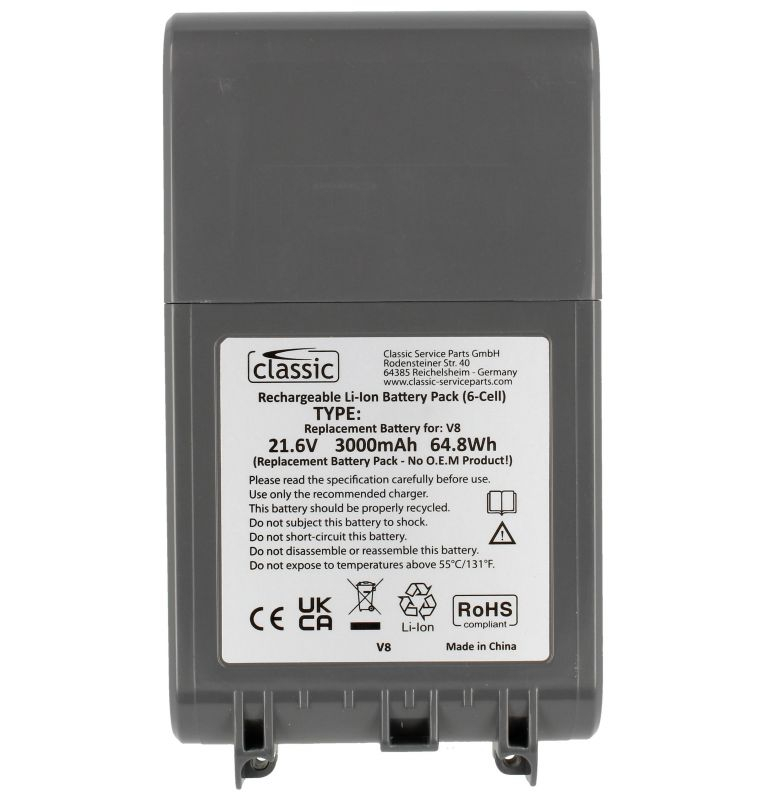 Acumulator compatibil Dyson V8 SV25 21,6V 3000mAh Li-ion baterie aspirator vertical [6]