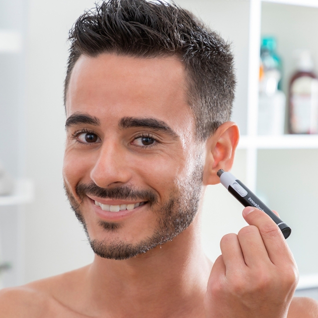 Aparat pentru tuns parul inestetic din nas, urechi si din zona sprancenelor Innovagoods, trimmer facial [3]