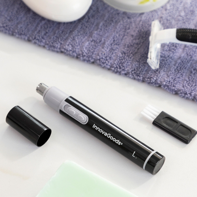 Aparat pentru tuns parul inestetic din nas, urechi si din zona sprancenelor Innovagoods, trimmer facial [5]