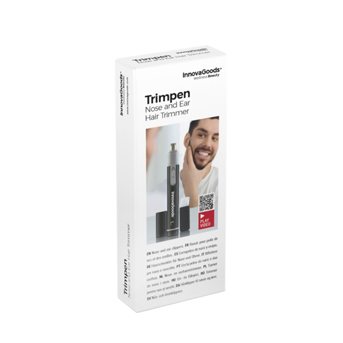 Aparat pentru tuns parul inestetic din nas, urechi si din zona sprancenelor Innovagoods, trimmer facial [12]