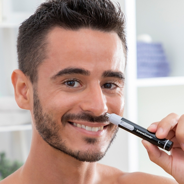 Aparat pentru tuns parul inestetic din nas, urechi si din zona sprancenelor Innovagoods, trimmer facial [2]