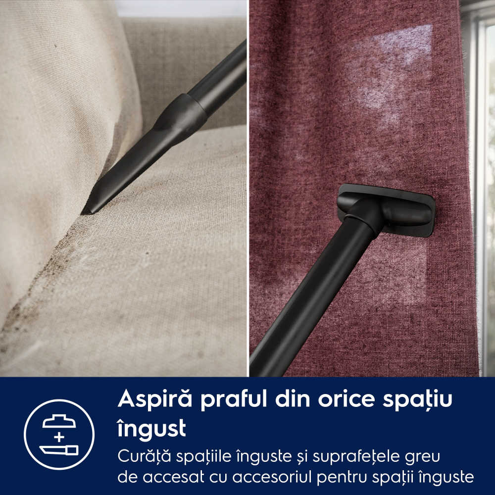 Aspirator cu sac Electrolux Clean 600 EB61C1OG verde ocean, perie DustMagnet Silent, filtru HEPA, sac 3.5L [7]