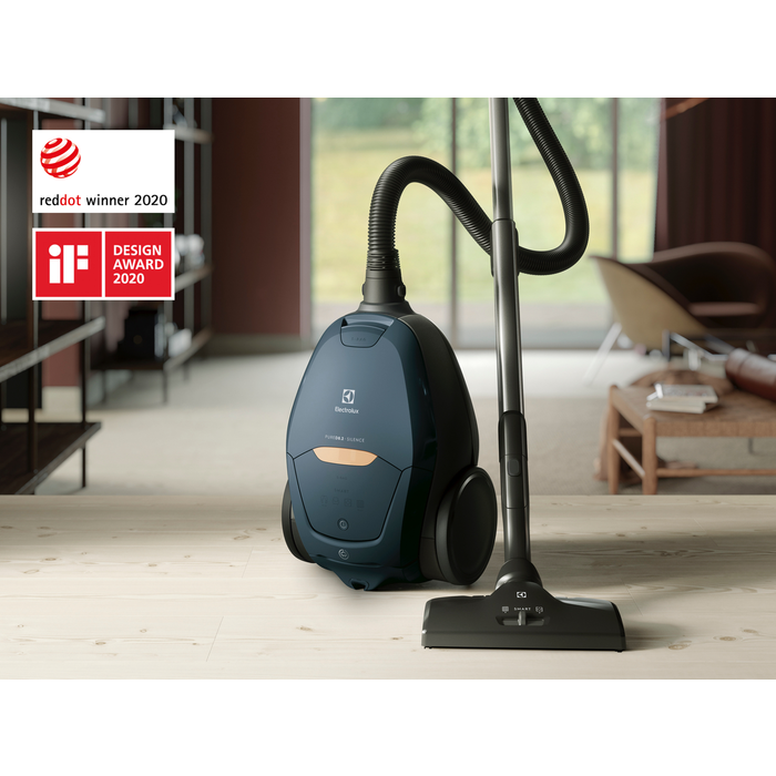 Aspirator cu sac Electrolux Pure D8 PD82-4MB albastru pastel, SmartMode, PureSound 57 dB, filtru HEPA, sac 3.5L [13]