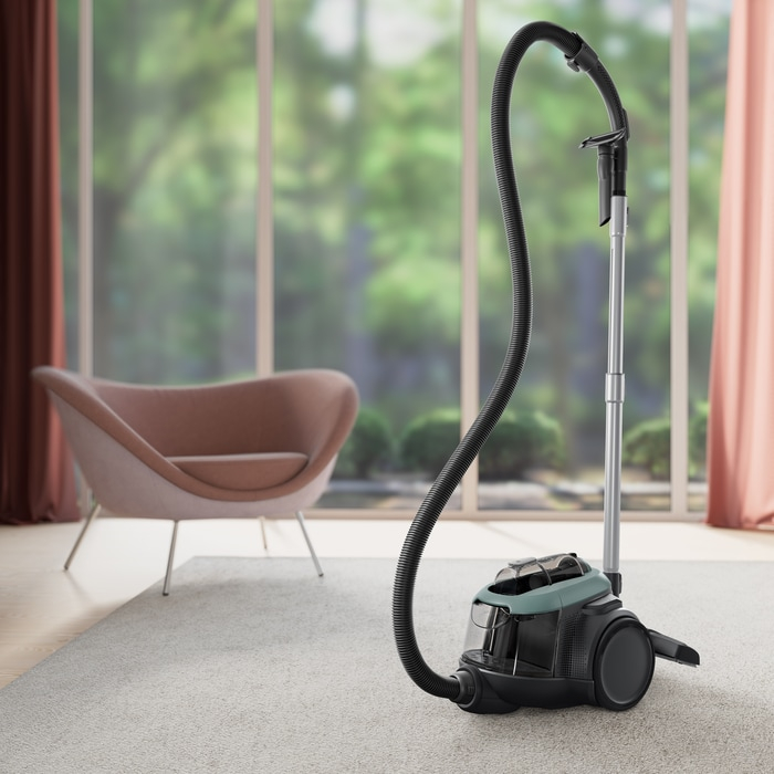 Aspirator fara sac Electrolux 600 EL61C2OG Verde Ocean cu filtru HEPA si perie DustMagnet Silent [29]