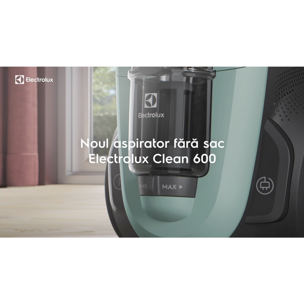 Aspirator fara sac Electrolux 600 EL61C2OG Verde Ocean cu filtru HEPA si perie DustMagnet Silent [2]