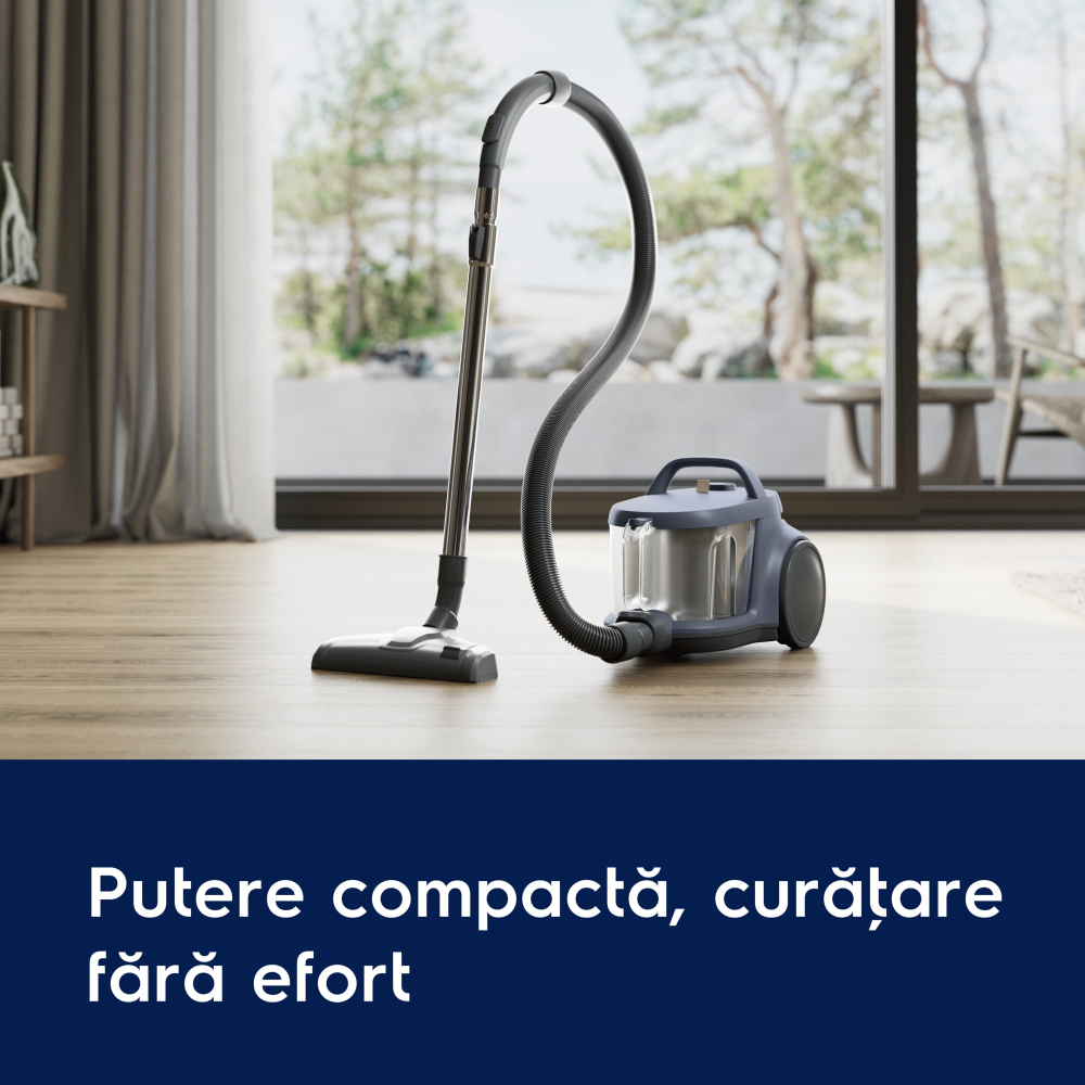 Aspirator fara sac Electrolux Seria 300 EL31C1LDB Albastru Denim cu filtru HEPA si perie CombiFloor [7]