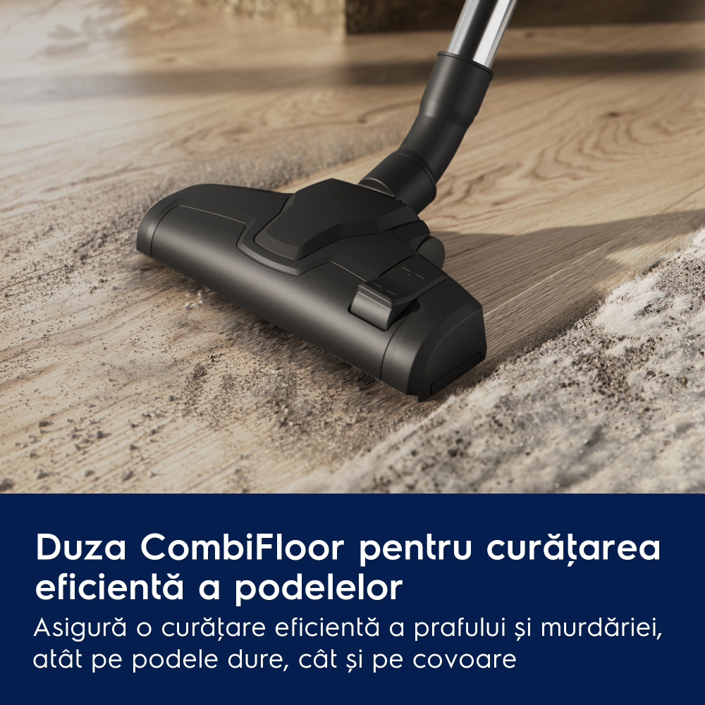Aspirator fara sac Electrolux Seria 300 EL31C1LDB Albastru Denim cu filtru HEPA si perie CombiFloor [6]