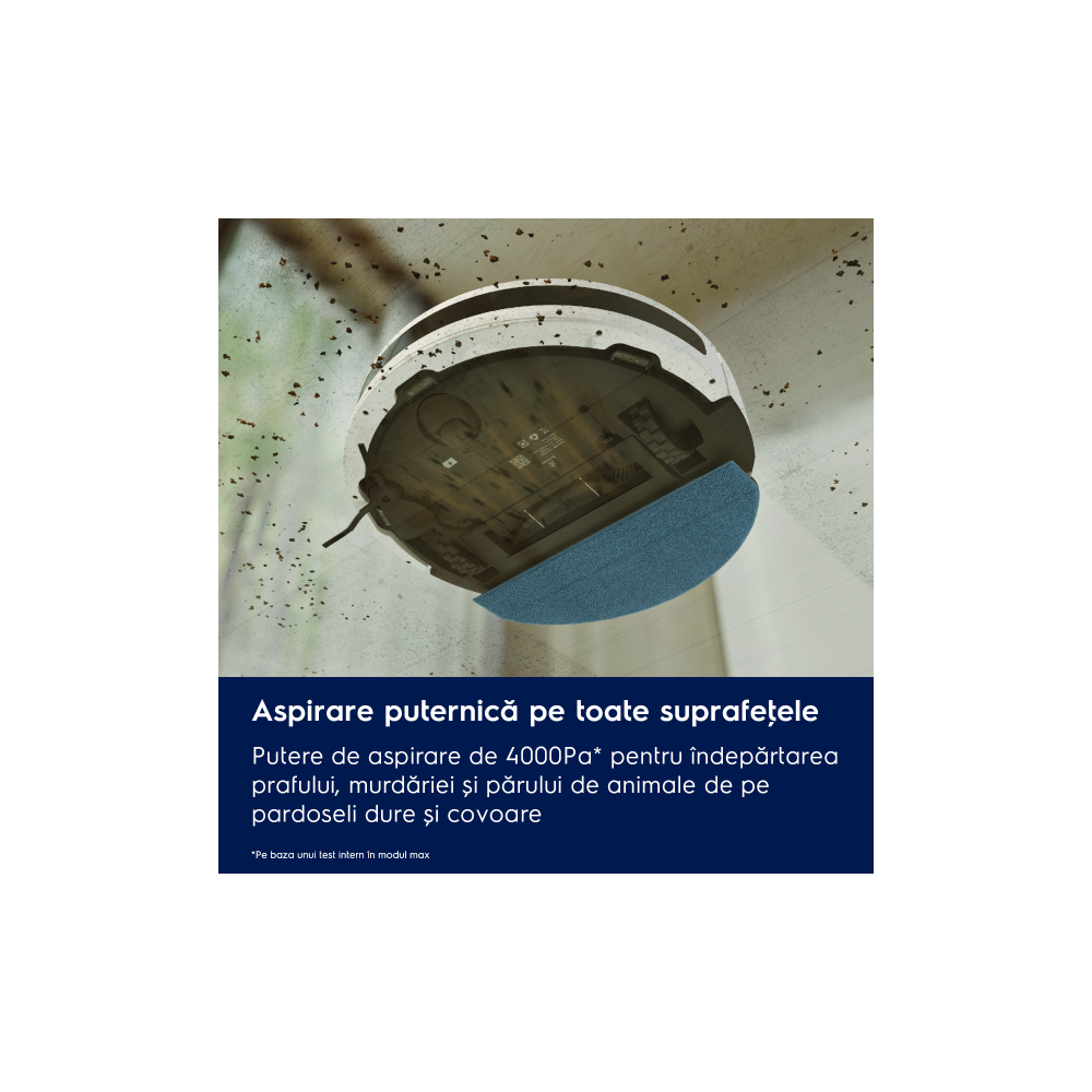 Aspirator robot Electrolux Seria 700 ER71UW2SW Alb Scoica cu LiDAR, 4000Pa si statie de golire automata [4]