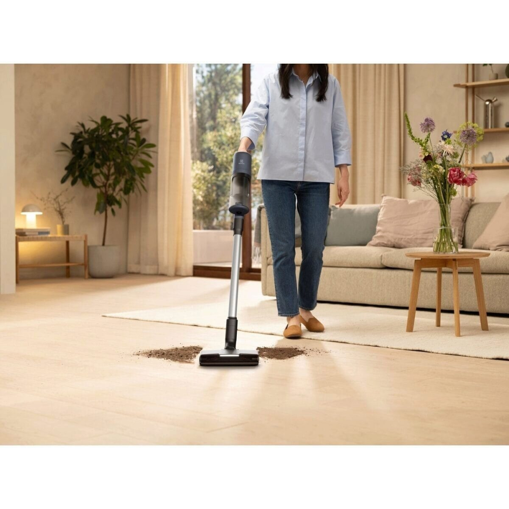 Aspirator vertical fara fir Electrolux Seria 600 EP61H21WET, 21.6V, perie mop, albastru [22]