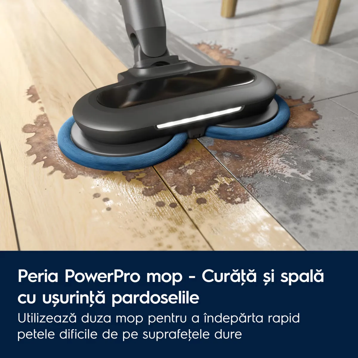 Aspirator vertical fara fir Electrolux Seria 600 EP61H21WET, 21.6V, perie mop, albastru [4]