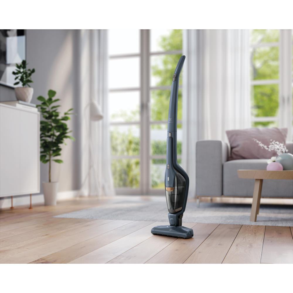 Aspirator vertical fara fir Electrolux Ergorapido Classic EERC75DB Albastru 18V cu aspirator de mana detasabil [6]