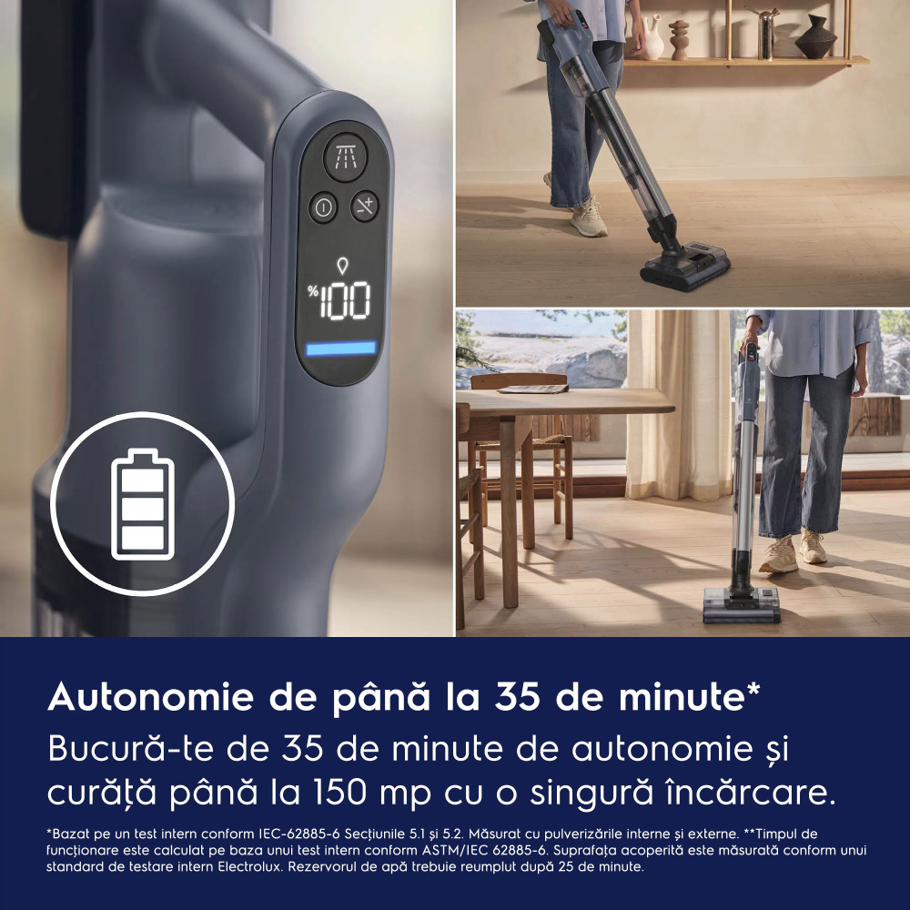 Aspirator vertical multifunctional Electrolux Seria 800 EW82U1DB, 2 in 1 Wet & Dry, 21.6V, albastru denim [9]