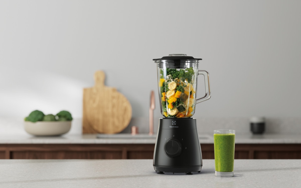 Blender Electrolux Create 3 E3TB1-4GG, 500W, 1.5L, Cana Sticla, 4 Lame TruFlow Inox, 3 Viteze, Pulse, Negru [3]