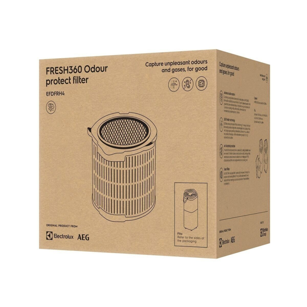Filtru antimirosuri Electrolux EFDFRH4 FRESH360 CADR 400 cu carbune activ pentru purificator aer Pure A9 [9]