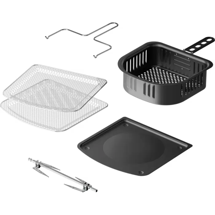 Friteuza cu aer cald Electrolux EAF12B Seria 800, 12 L, 1700 W, neagra, cu rotisor inclus [6]
