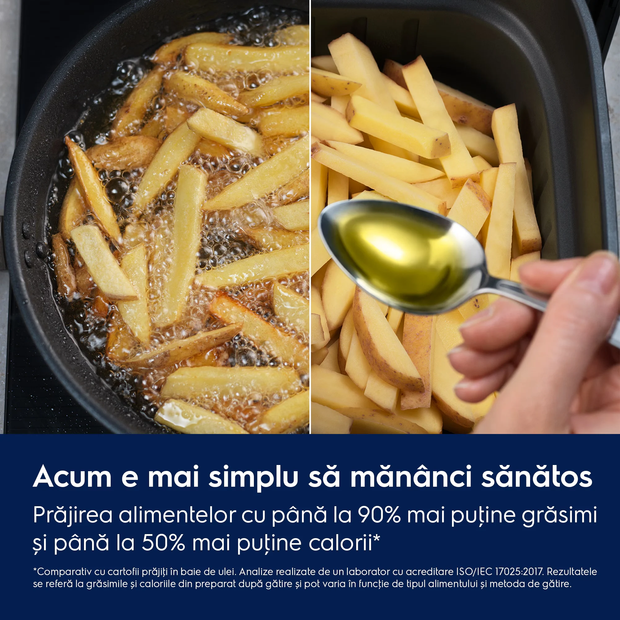 Friteuza cu aer cald Electrolux EAFD11B Seria 800 Dual, 11 L, 2700 W, neagra, cu doua cosuri verticale [14]
