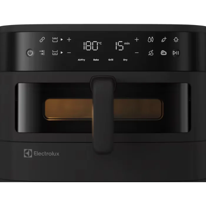 Friteuza cu aer cald Electrolux EAFD11B Seria 800 Dual, 11 L, 2700 W, neagra, cu doua cosuri verticale [5]