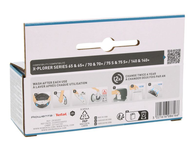 Kit 3 mopuri din microfibra Rowenta ZR185001 pentru robot X-Plorer [5]
