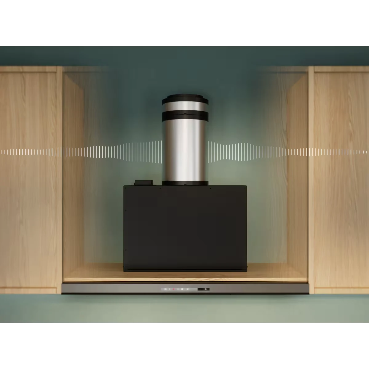 Kit izolare fonica pentru hote Electrolux si AEG, H= 28 cm/Diametru=15 cm, amortizor de zgomot pentru hote in regim de recirculare pana la 4 dB(A) [3]