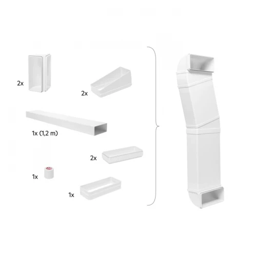 Kit standard Electrolux/AEG tubulatura pentru plite cu hota extractoare de blat ( Combo Hob ) [2]