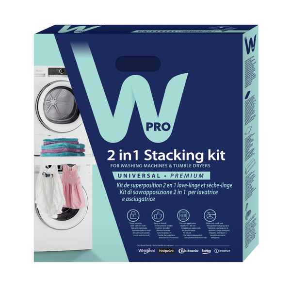 Kit universal de suprapunere masina de spalat / uscator, Premium 2in1, WPRO [3]