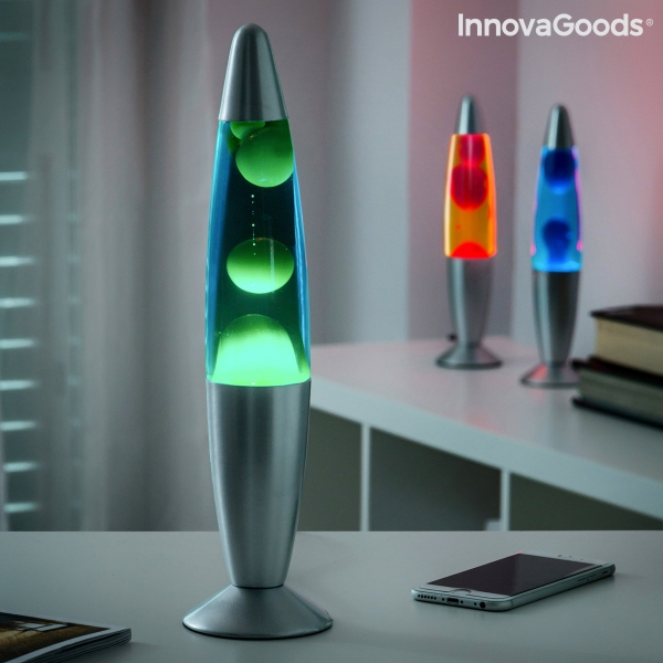 Lampa cu lava, Magma InnovaGoods Home, LED, 25 W, rosu [3]