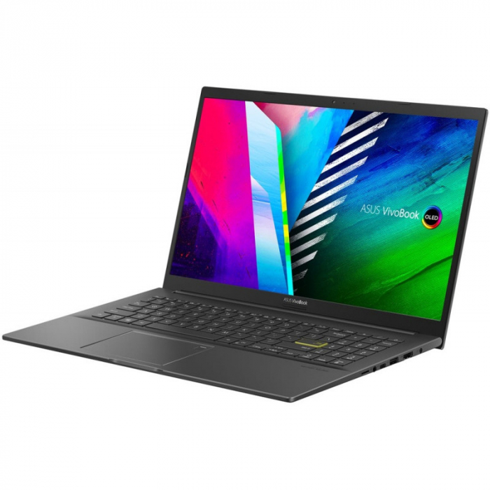 Laptop ASUS 15.6'' VivoBook 15 OLED M513UA, FHD, Procesor AMD Ryzen™ 7 5700U (8M Cache, up to 4.3 GHz), 8GB DDR4, 512GB SSD, Radeon, No OS, Indie Black [10]