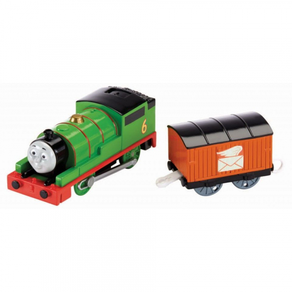Locomotiva trenulet motorizat Percy cu vagon posta Thomas & Friends TrackMaster [3]