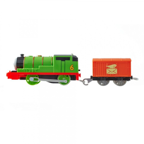 Locomotiva trenulet motorizat Percy cu vagon posta Thomas & Friends TrackMaster [5]